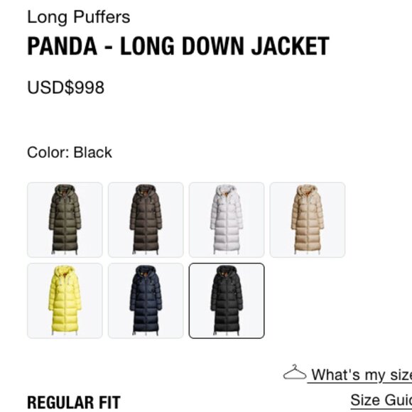 Parajumpers Panda Down Jacket - Women's - Black - Small NWT - Picture 4 of 14